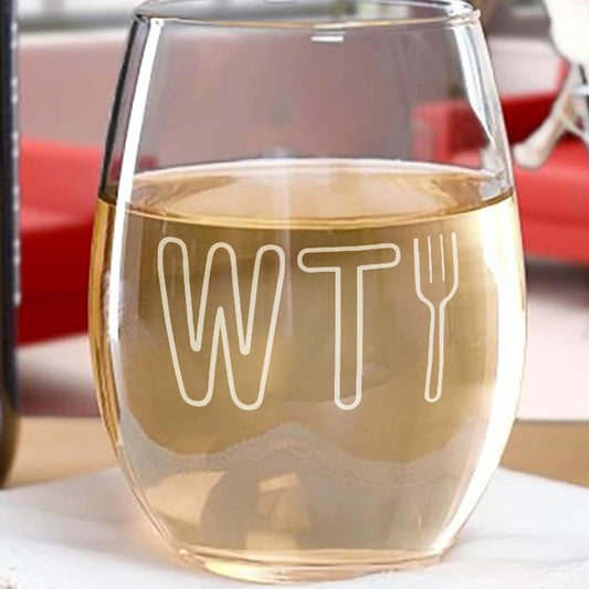 The Good Place WTFork Stemless Wine Glass